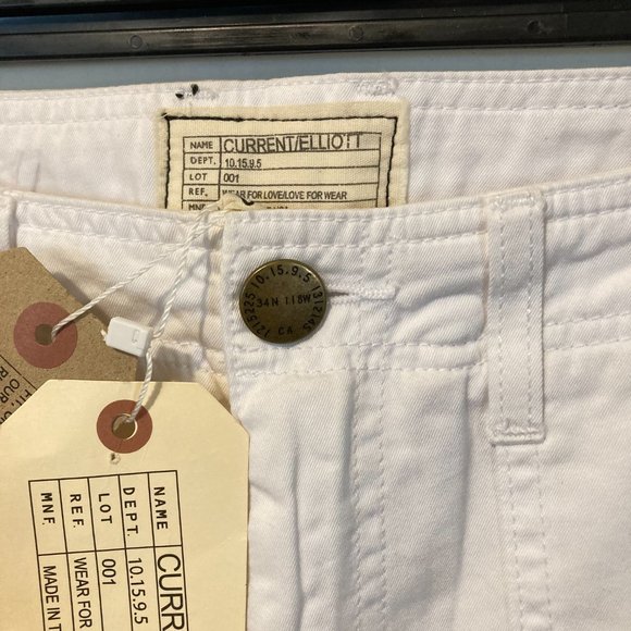 Current / Elliott women's size 25 lightweight cotton low waist "Army Pant" 30x30 - Picture 2 of 5